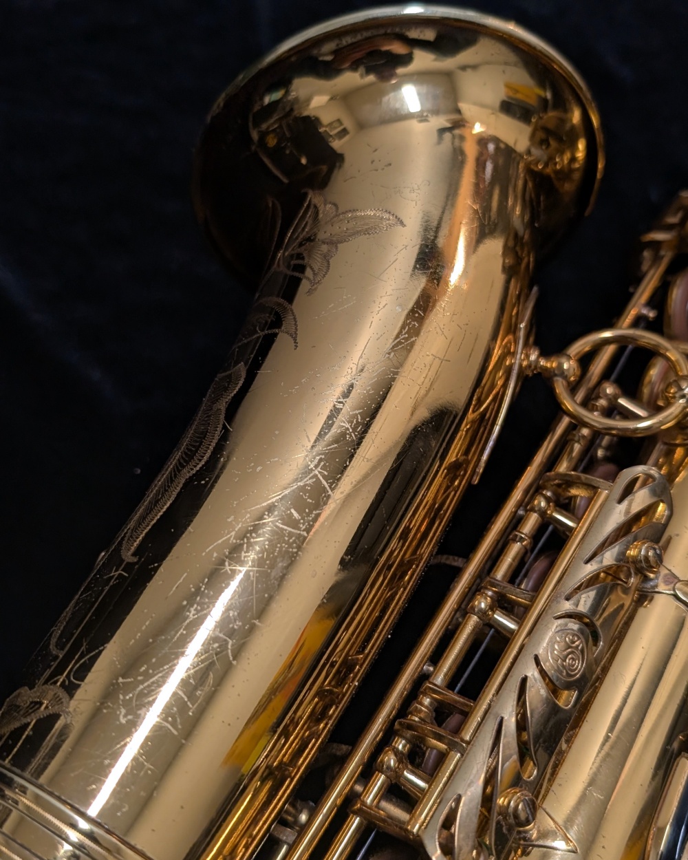 1967 Selmer Paris Mark VI Alto Sax (#149,040) - Original & Overhauled - Back of Sax, Bell