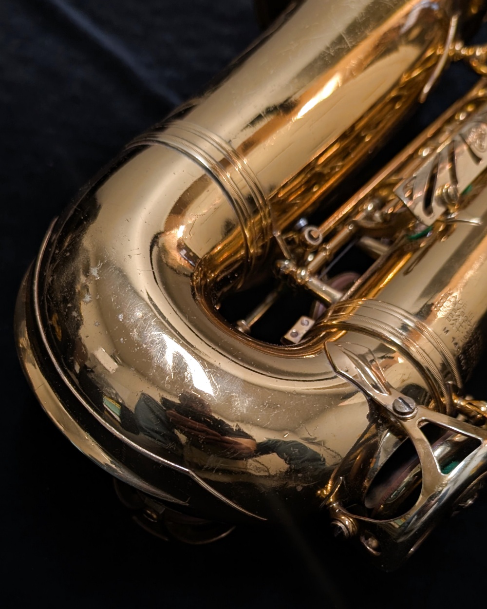 1967 Selmer Paris Mark VI Alto Sax (#149,040) - Original & Overhauled - Back of Sax, Bow