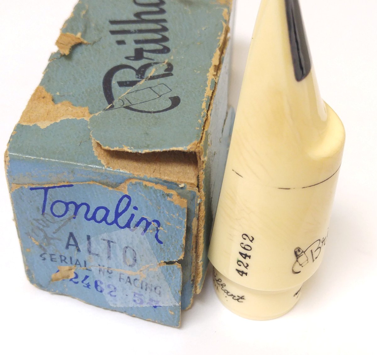 Vintage Brilhart Great Neck Alto Sax 5* Tonalin Mouthpiece
