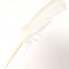 White Turkey Feather for Bore Oil Application
