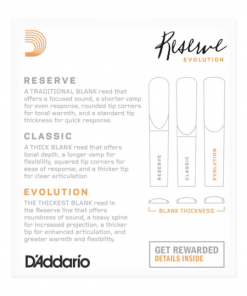 D'Addario Reserve Evolution Clarinet Reeds