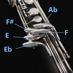 2nd Generation Bass Clarinet Fingering - Right Hand Pinky