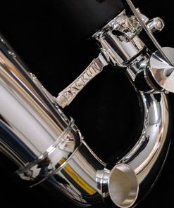 Backun Alpha Low C Bass Clarinet - Silver Keys - Bell Logo