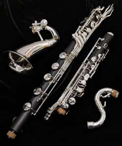 Backun Alpha Low C Bass Clarinet - Silver Keys - Disassembled