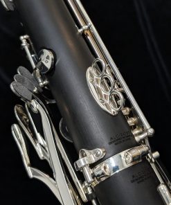 Backun Alpha Low C Bass Clarinet - Silver Keys - Strap rings