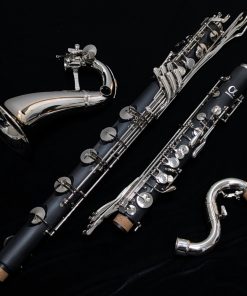 Backun Alpha Low C Bass Clarinet - Nickel Keys - Disassembled