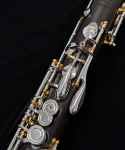 Backun Bass Clarinet - Model Q Grenadilla Wood, Low C, Silver Keys & Gold Posts - A Keys