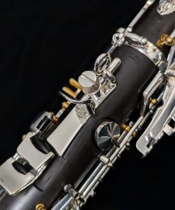 Backun Bass Clarinet - Model Q Grenadilla Wood, Low C, Silver Keys & Gold Posts - Thumb Rest / Keys
