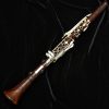Backun Model Q Cocobolo Wood Clarinet - Silver Key, Gold Post
