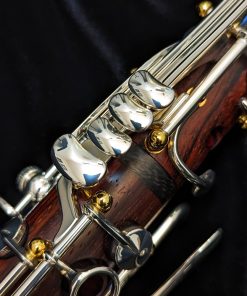 Backun Model Q Cocobolo Wood Clarinet - Silver Key, Gold Post - Trill Keys