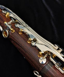 Backun Model Q Cocobolo Wood Clarinet - Silver Key, Gold Post - Trills