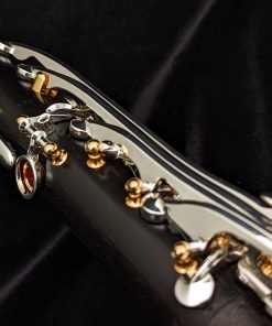 Backun Model Q Clarinet, 2nd Gen - Grenadilla with Silver Keys & Gold Posts - Elegant Trills