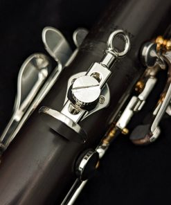 Backun Model Q Clarinet, 2nd Gen - Grenadilla with Silver Keys & Gold Posts - Thumb Rest