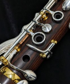Backun Protege Clarinet - Cocobolo Wood, Silver Keys & Gold Posts with Eb Lever - Left Hand Rings