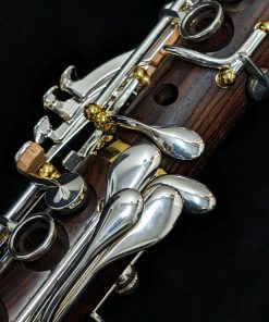 Backun Protege Clarinet - Cocobolo Wood, Silver Keys & Gold Posts with Eb Lever - Left Hand Pinky