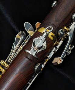 Backun Protege Clarinet - Cocobolo Wood, Silver Keys & Gold Posts with Eb Lever - Thumbrest