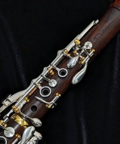 Backun Protege Clarinet - Cocobolo Wood, Silver Keys & Gold Posts with Eb Lever - Upper Joint