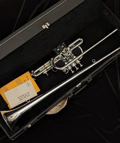 Getzen 300 Series Herald Trumpet in Silver - Case Interior
