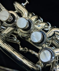 K.Custom Artist Series Silver 4 Valve Euphonium - Valves, Top View