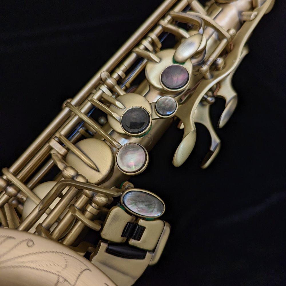 Kessler Custom Handmade Alto Sax - Brushed Matte Antique