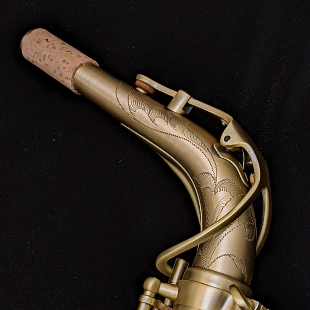 Kessler Custom Handmade Alto Sax - Brushed Matte Antique