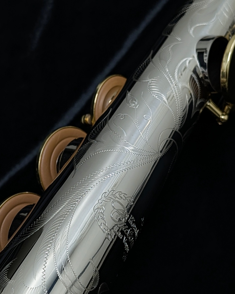 Kessler Custom "Handmade One" Nickel-Silver Soprano Sax - Engraving