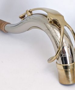 Kessler Custom Handmade Tenor Sax Neck - Polished Nickel-Silver, Lacquered, Engraved