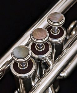 Kessler Custom Intermediate Silver Trumpet - Valve Buttons