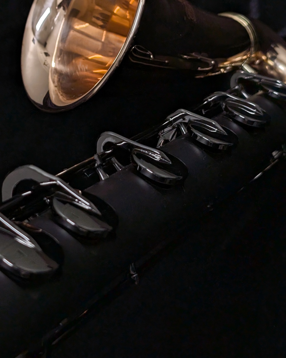 Kessler Custom 2nd Gen Low C Bass Clarinet - Midnight Rose - Bell