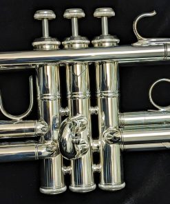 Bach 190S Stradivarius Silver 50th Anniversary Trumpet - Valve Section