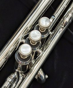 Bach 190S Stradivarius Silver 50th Anniversary Trumpet - Valve Buttons