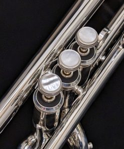 New Bach 18037 Stradivarius Trumpets - 180S37 Silver - Valve Buttons