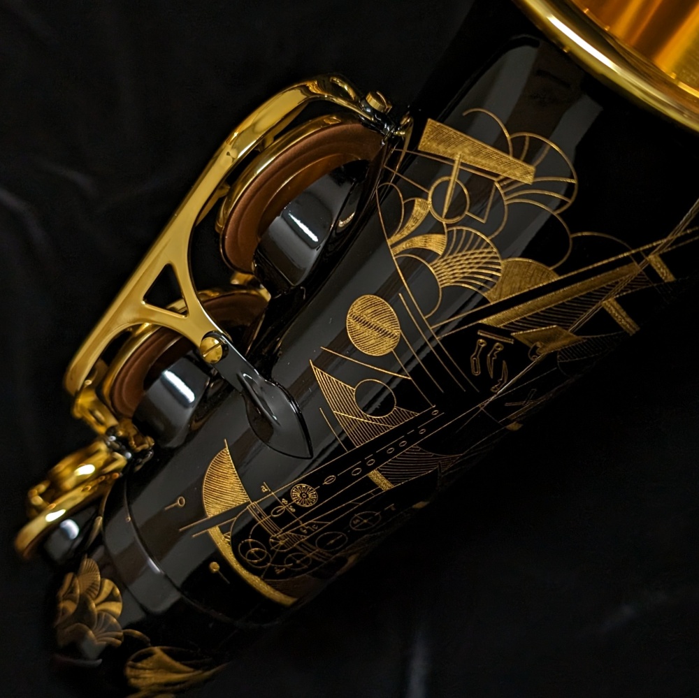 Selmer Paris Signature Alto Sax - Black Lacquer - Engraving