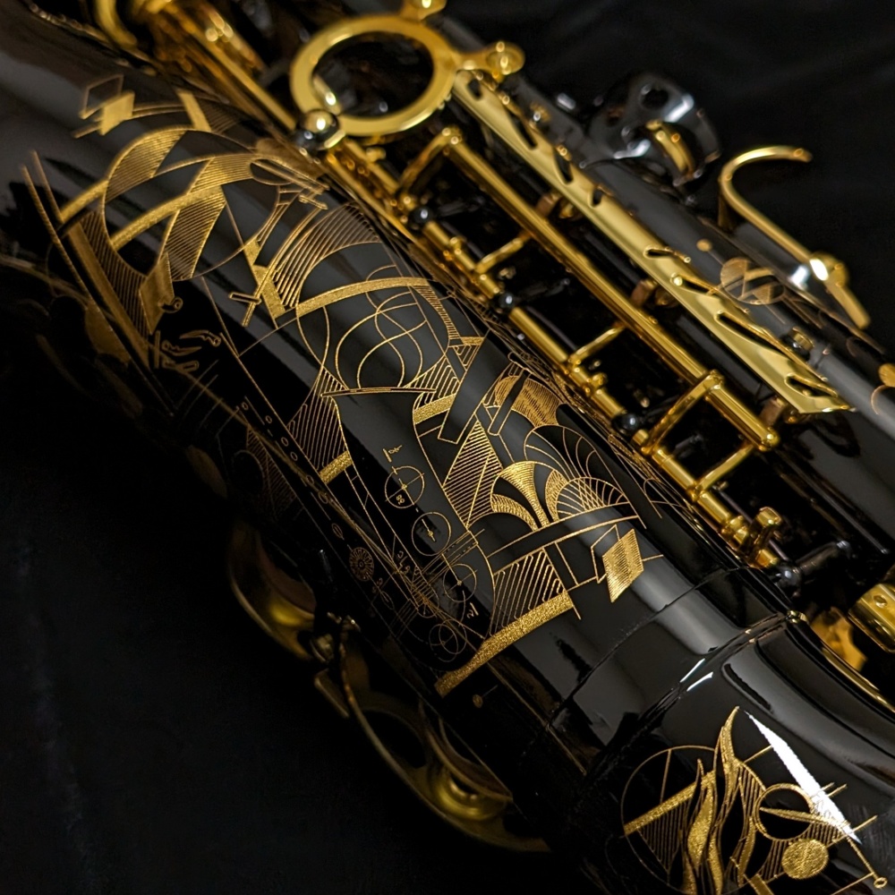 Selmer Paris Signature Alto Sax - Black Lacquer - Engraving