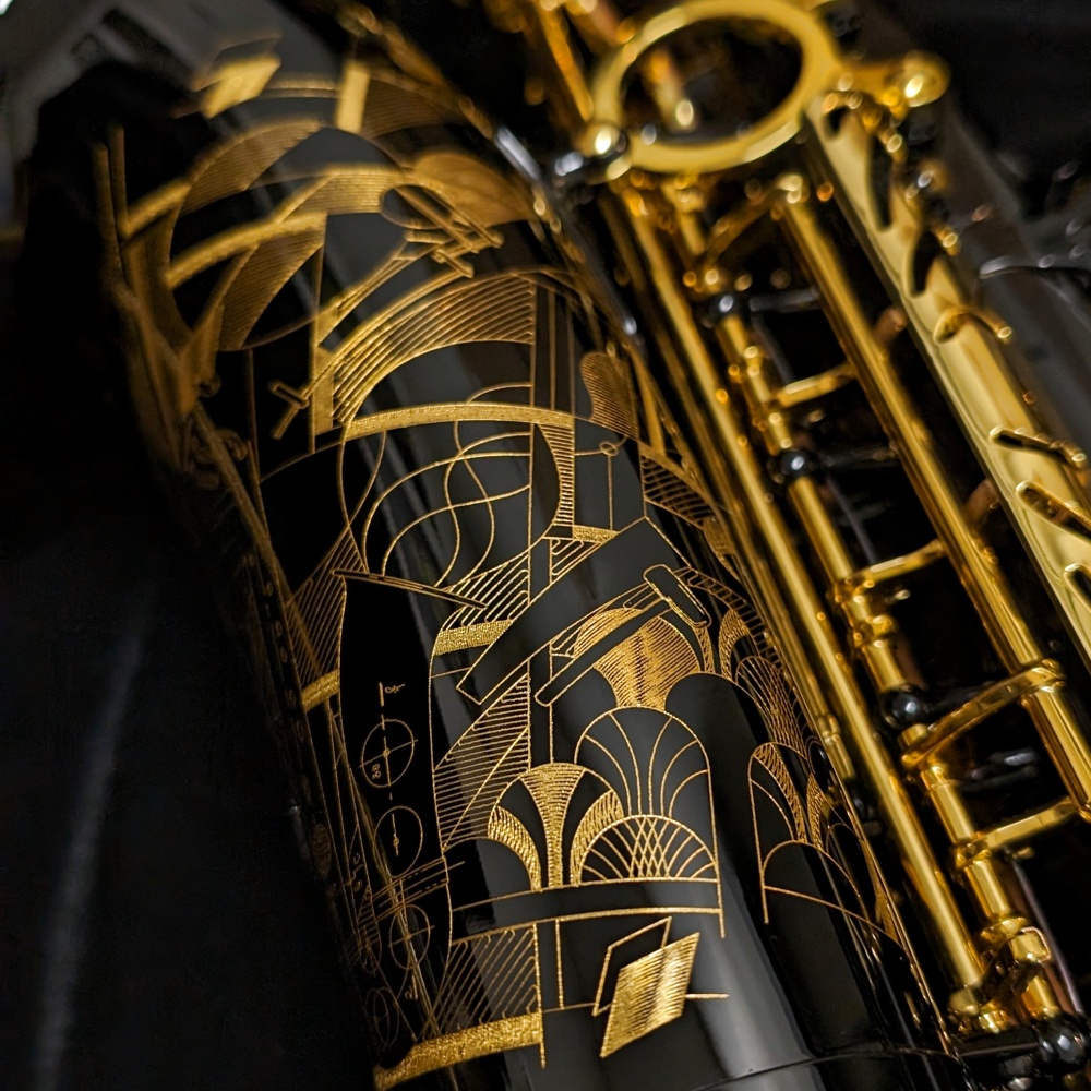 Selmer Paris Signature Alto Sax - Black Lacquer - Engraving