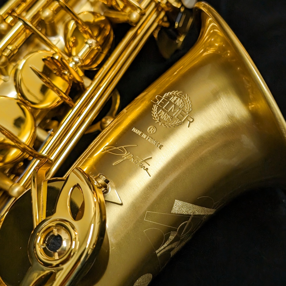 Selmer Paris Signature Alto Sax - Brushed Lacquer - Logo