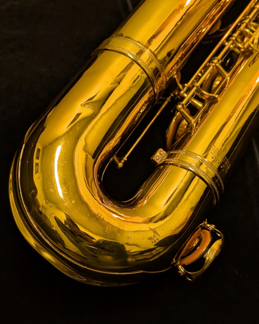 1960 Selmer Paris Mark VI Low A Bari Sax - Relacquered - #87556 - Bow