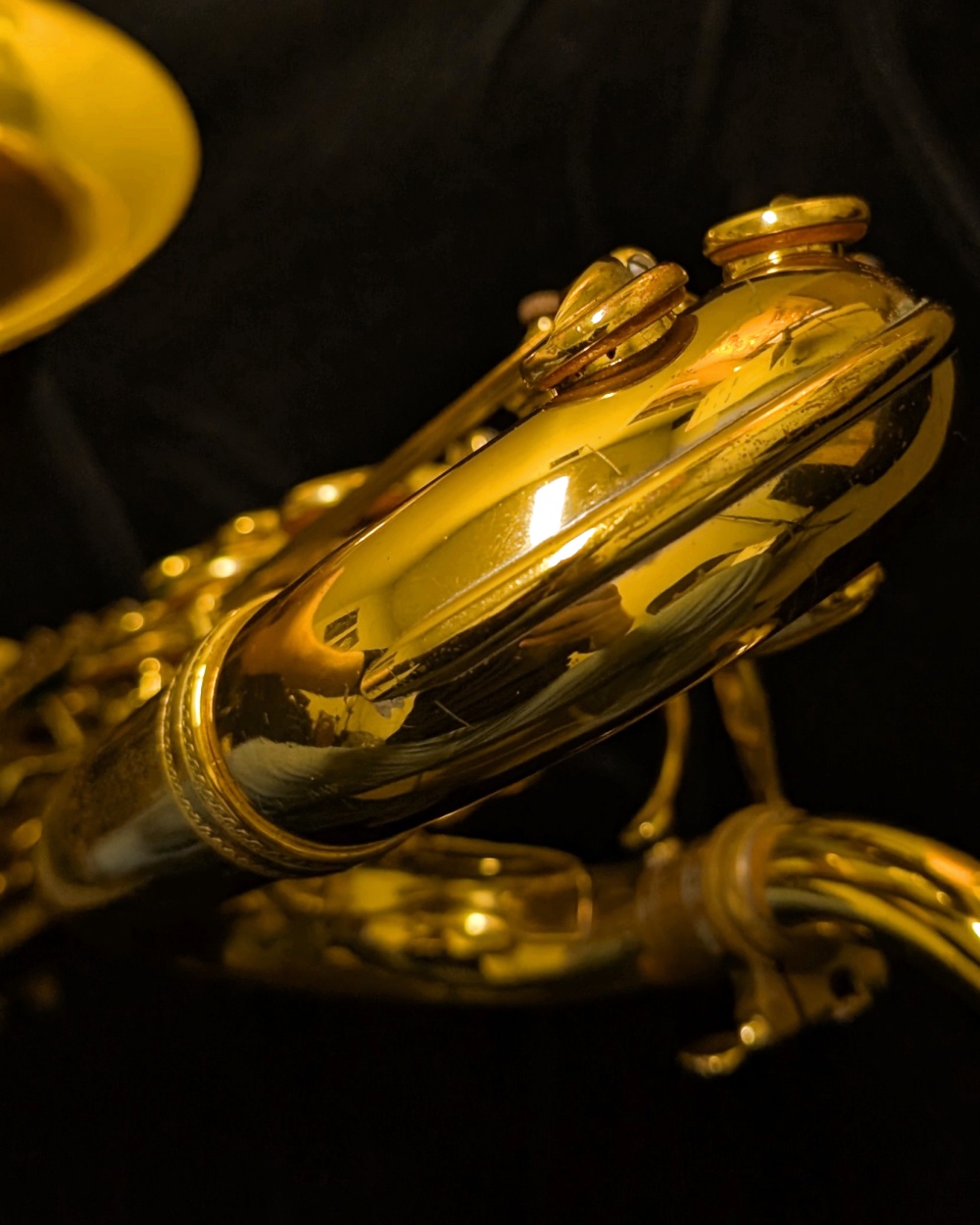 1960 Selmer Paris Mark VI Low A Bari Sax - Relacquered - #87556 - Top branch of neck