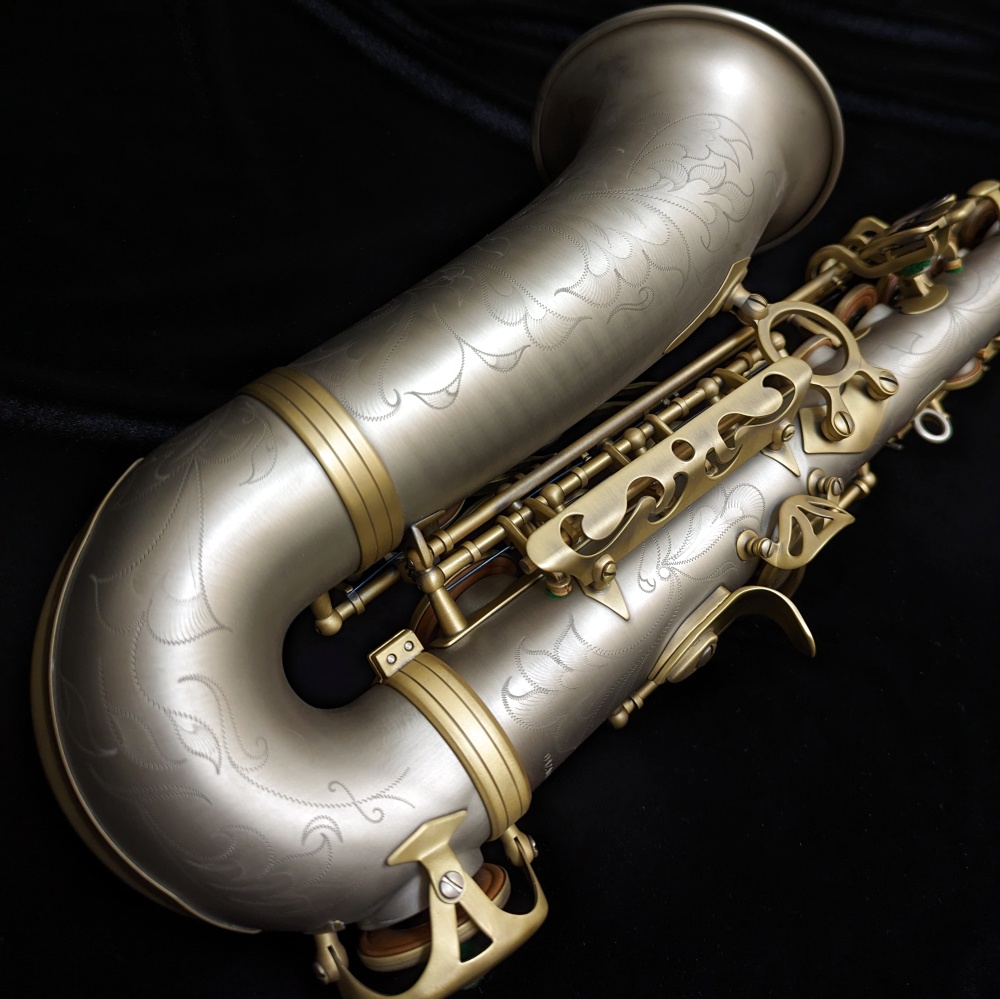 Lightly Used Kessler Custom 'Handmade NS' Alto Sax - Nickel Silver - Engraving