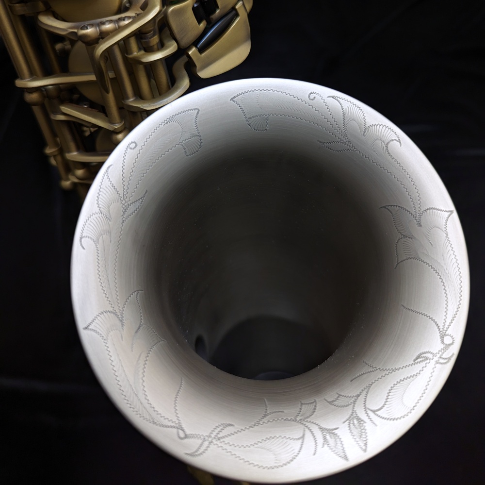 Lightly Used Kessler Custom 'Handmade NS' Alto Sax - Nickel Silver - In bell