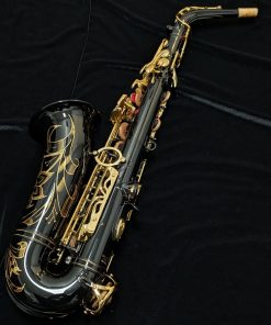 Used Yamaha Custom EX Black Alto Sax - YAS-875EXIIB #F11731 - Back of Sax