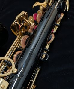 Used Yamaha Custom EX Black Alto Sax - YAS-875EXIIB #F11731 - Back of Sax