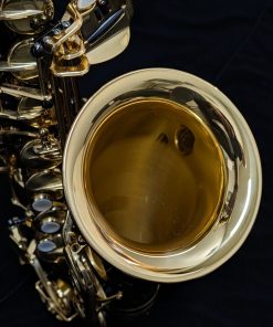Used Yamaha Custom EX Black Alto Sax - YAS-875EXIIB #F11731 - Inside Bell