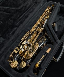 Used Yamaha Custom EX Black Alto Sax - YAS-875EXIIB #F11731 - Inside Case