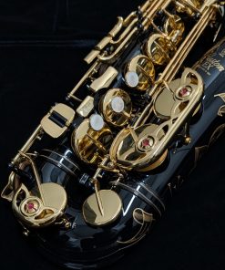 Used Yamaha Custom EX Black Alto Sax - YAS-875EXIIB #F11731 - Lower Half
