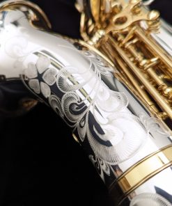 Yanagisawa SCWO37 Sterling Silver Curved Soprano Sax - Bell Engraving