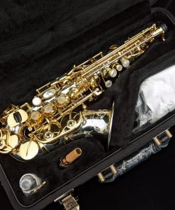 Yanagisawa SCWO37 Sterling Silver Curved Soprano Sax - Case Interior