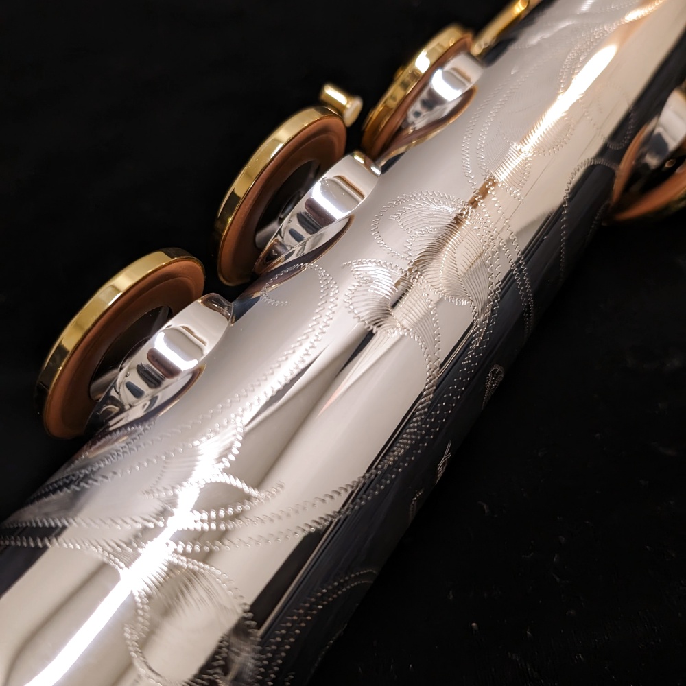 Yanagisawa SWO37 Solid Silver Soprano Sax - Engraving